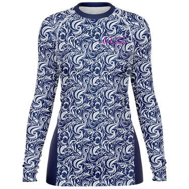 Chokefish™ Long Sleeve Rashguard Maori Woman's Shirt-014